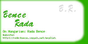 bence rada business card